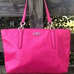 Coach Chicago Ellis Leather Grain Bag Wallet Set Barbie